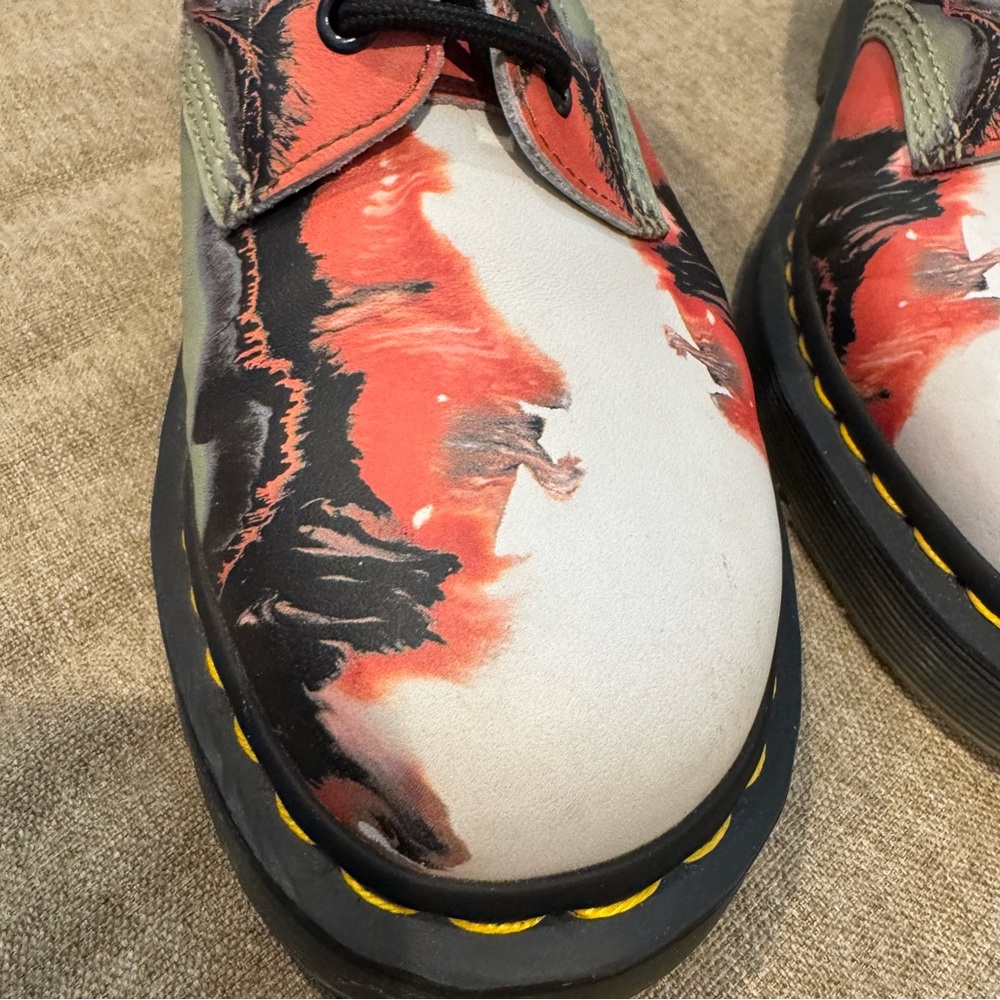 Dr Martens 1460 Tate ‘Volcanic Flare’ Leather Lace Up Boots Size 10 - Picture 9 of 13